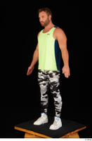  Herbert 10yers camo leggings dressed shoes sports standing tank top white sneakers whole body 0002.jpg